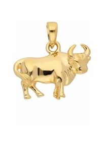 Ketten-Anhänger ADELIA ́S "585 Gold Sternzeichen Anhänger Stier" Schmuckanhänger Gr. Damen, Stier, Gelbgold 585, goldfarben (gold) Damen Goldschmuck für & Herren