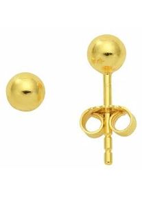 Paar Ohrhänger ADELIA ́S "Damen Goldschmuck 1 585 Gold Ohrringe / Ohrstecker Ø 4 mm" Gr. Damen, Gelbgold 585, goldfarben (gold) Damen 585 Gold Goldschmuck für