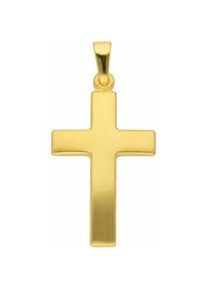 Ketten-Anhänger ADELIA ́S "333 Gold Kreuz Anhänger" Schmuckanhänger Gr. Damen, Gelbgold 333, goldfarben (gold) Damen Goldschmuck für & Herren