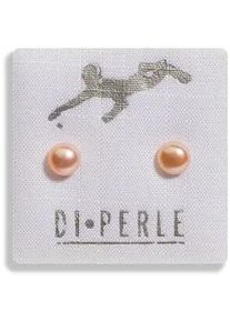 Paar Ohrstecker DI PERLE "Damen Perlenschmuck 585 Gelbgold Süsswasser Perlen Ohrstecker" Ohrringe Gr. Damen, beige (naturfarbe) Damen Perlenschmuck