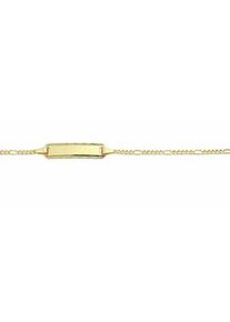 Goldarmband ADELIA ́S "333 Gold Figaro Armband 16 cm" Armbänder Gr. 16, Gelbgold 333, goldfarben (gold) Damen 333 Gold Goldschmuck für