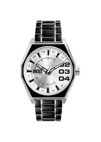 Quarzuhr Diesel "SCRAPER, DZ2195" Armbanduhren schwarz (schwarz, silberfarben) Herren Armbanduhr, Herrenuhr, Edelstahlarmband