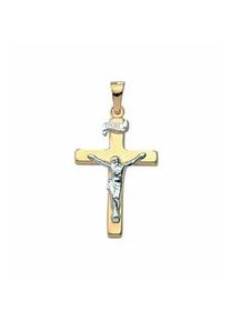 Kette mit Anhänger ADELIA ́S "333 Gold Kreuz Korpus" Halsketten goldfarben (gold) Damen Schmuckset - Set mit Halskette