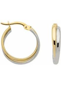 Paar Creolen ADELIA ́S "333 Gold Ohrringe Creolen" Gr. Damen, Gelbgold 333, goldfarben (gold) Damen Goldschmuck für