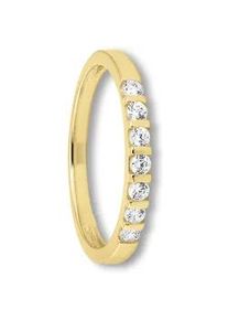 Goldring ONE ELEMENT "Zirkonia Ring aus 333 Gelbgold" Fingerringe Gr. 58, mit Zirkonia, Gelbgold 333, goldfarben (gold) Damen Gold Schmuck