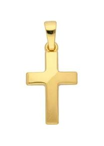 Ketten-Anhänger ADELIA ́S "585 Gold Kreuz Anhänger" Schmuckanhänger Gr. Gelbgold 585, goldfarben (gold) Damen Goldschmuck für & Herren