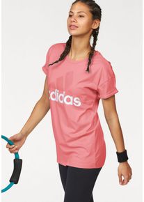 Große Größen adidas Performance T-Shirt »ESSENTIALS LINEAR LOOSE TEE« Gr. L rosa für Damen