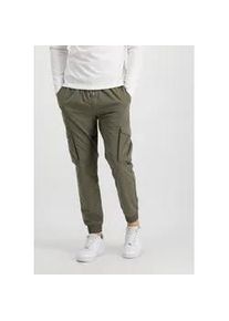 Jogginghose Alpha Industries "Alpha Industries Men - Pants Nylon Cargo Jogger" Gr. L, Normalgrößen, grün (schwarz olive) Herren Hosen