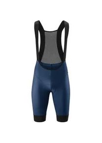 Fahrradhose Gonso "SQlab GO BIB M" Gr. XXL, Normalgrößen, blau (dunkelblau) Herren Hosen Radhose, Sitzpolster und Träger, moderne Radlerhose, Tight Fit