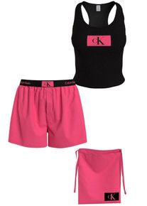 Calvin Klein Underwear Schlafanzug PJ IN A BAG (Set, 3 tlg) mit CK-Logo, schwarz