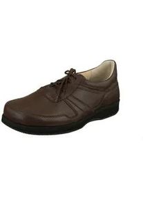 Schnürschuh Natural Feet "Karsten XL" Gr. 47, braun (dunkelbraun) Herren Schuhe Schnürschuh mit Stretchmaterial