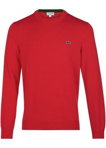 Rundhals-Pullover Lacoste rot