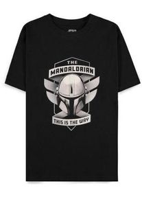 DIFUZED Damen-T-Shirt Star Wars: The Mandalorian - This is the Way (größe L)