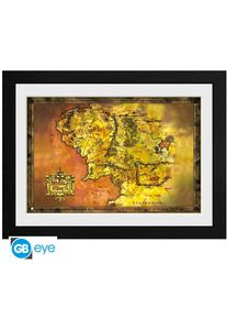 ABYSTYLE Gerahmtes Poster The Lord of the Rings - Middle Earth