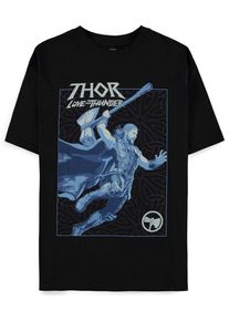 DIFUZED Damen-T-Shirt Thor: Love and Thunder - Blue Thor Oversized (größe XXL)