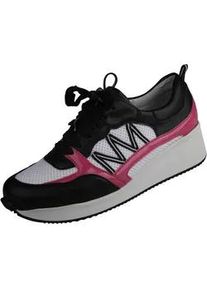 Sneaker Lei by tessamino "Nele", Damen, Gr. 36, schwarz (schwarz, pink), Kunstfaser, Synthetik, Schuhe Sneaker, in sportlichem Design