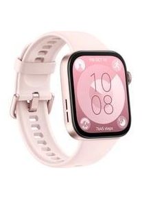 Huawei Watch Fit 3 (Solo-B09S), Smartwatch rosa, Fluorelastomer-Armband in rosa Display: 4,6 cm (1,82 Zoll) Armbandlänge: 120 - 190 mm Touchscreen: mit Touchscreen