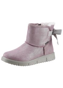Winterboots Superfit "LORA WMS: Mittel" Gr. 32, rosa (altrosa, glitzer) Kinder Schuhe Stiefel Boots mit Warmfutter