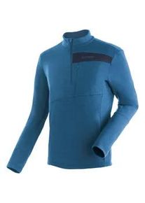 Funktionsshirt Maier Sports "Skutvik HZ M" Gr. 62, blau (aquablau) Herren Shirts funktionaler Midlayer für Herren, hohe Atmungsaktivität