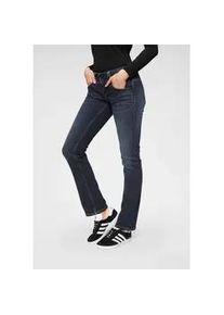 Straight-Jeans Pepe Jeans "GEN" Gr. 26, Länge 30, blau (h06 stretch ultra schwarz) Damen Jeans in schöner Qualtät mit geradem Bein und Doppel-Knopf-Bund