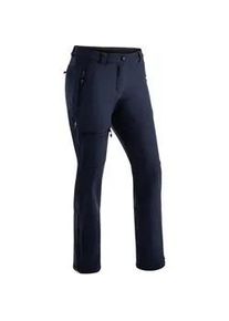 Softshellhose Maier Sports "Adakit W" Gr. 88, Langgrößen, blau (dunkelblau) Damen Hosen Trekkinghose, atmungsaktive Outdoorhose, Regular Fit