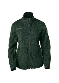 Strickfleecejacke DEPROC ACTIVE "ELKFORD WOMEN" Gr. 48 (XL), grün Damen Jacken Fleecejacke Outdoorbekleidung Sportbekleidung Übergangsjacke auch in Großen Größen erhältlich