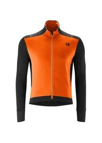 Radtrikot Gonso "BAVELLA" Gr. XXL, orange (neonorange) Herren Trikots langarm Fahrradtrikot mit effizienter Wärmeisolierung