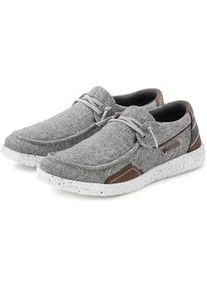 Slip-On Sneaker John Devin Gr. 45, grau Herren Schuhe Slipper, Freizeitschuh, Sneaker mit ultraleichter Sohle VEGAN