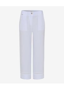 Brax Damen Culotte Style MAINE S, Weiß, Gr. 42K