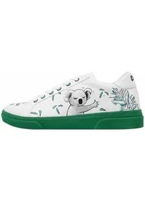 Sneaker DOGO "Damen Ace Sneakers Koala Hug Vegan Damen / female" Gr. 40, Normalschaft, grün (weiß) Damen Schuhe Skaterschuh Sneaker low Schnürschuh Vegan