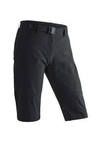 Caprihose Maier Sports "Kluane" Gr. 36, Normalgrößen, schwarz Damen Hosen Shorts, kurze Wanderhose, Outdoorhose mit 2 Taschen, Regular Fit