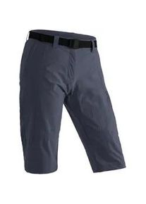 Caprihose Maier Sports "Kluane" Gr. 22, Kurzgrößen, grau Damen Hosen Shorts, kurze Wanderhose, Outdoorhose mit 2 Taschen, Regular Fit