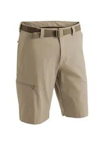 Funktionsshorts Maier Sports "Huang" Gr. 66, Normalgrößen, beige (dunkelbeige) Herren Hosen Shorts, kurze Outdoor-Hose, Bermudas mit 4 Taschen, Regular Fit