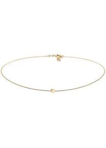 Collier Elli "Choker Herz Liebe 925 Silber" Halsketten Gr. 38, Silber 925 (Sterlingsilber), L: 38cm, goldfarben (gold) Damen