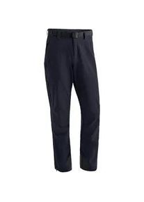 Funktionshose Maier Sports "Naturno" Gr. 118, Langgrößen, blau (dunkelblau) Herren Hosen Outdoorhose, robuste Trekking-Hose, 3 Taschen und Gürtel