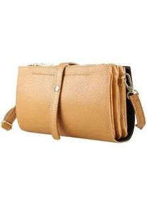 Umh&auml;ngetasche "Amber", Damen, Gr. B/H/T: 23cm x 13cm x 9cm onesize, braun (cognac), Leder, Collezione Alessandro, Taschen Umh&auml;ngetasche, Made in Italy