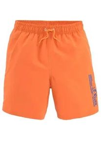 Badeshorts s.Oliver "Philip Kids" Gr. 158/164, N-Gr, orange Kinder Badehosen im schlichten Design