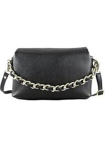 Schultertasche "Boxx", Damen, Gr. B/H/T: 25cm x 16cm x 10cm onesize, schwarz, Leder, Collezione Alessandro, Taschen Schultertasche, aus echtem Rindsleder