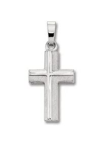 Kette mit Anhänger ONE ELEMENT "Kreuz aus 925 Silber" Halsketten Gr. Silber 925 (Sterlingsilber), silberfarben (silber) Damen Schmuckset - Set mit verstellbarer Halskette