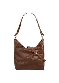 Shopper Samantha Look Gr. B/H/T: 39cm x 31cm x 13cm onesize, braun Damen Taschen echt Leder, Made in Italy