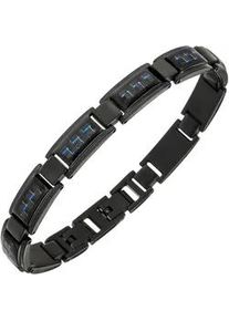 Armband Jobo Armbänder Gr. Edelstahl-Carbon, schwarz Damen Edelstahl mit Carbon 21 cm