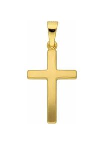 Ketten-Anhänger ADELIA ́S "333 Gold Kreuz Anhänger" Schmuckanhänger Gr. Damen, Gelbgold 333, goldfarben (gold) Damen Goldschmuck für & Herren