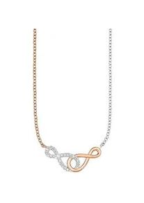 Kette mit Anhänger Amor "Unendlichkeit/Infinity" Halsketten Gr. Silber 925 (Sterlingsilber), L: 45cm, rosegold (silber, 925, roségoldfarben) Damen mit Zirkonia (synth.)