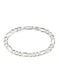 Armband Bruno Banani "Schmuck Geschenk Silber 925 Armschmuck Armkette Figarokette" Armbänder Gr. 19, Silber 925 (Sterlingsilber), silberfarben Herren