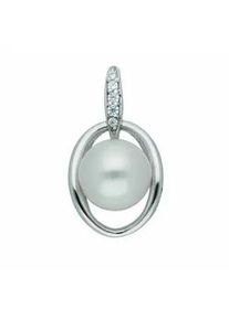 Ketten-Anhänger ADELIA ́S "Damen Silberschmuck 925 Silber Anhänger mit Zirkonia" Schmuckanhänger Gr. mit Zirkonia, Silber 925 (Sterlingsilber), silberfarben (silber) Damen mit Zirkonia Silberschmuck für