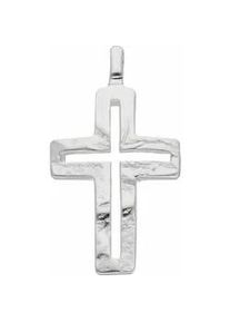 Ketten-Anhänger ADELIA ́S "925 Silber Kreuz Anhänger" Schmuckanhänger Gr. Damen, Silber 925 (Sterlingsilber), silberfarben (silber) Damen Silberschmuck für & Herren