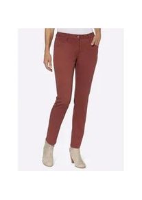 WITT Stretch-Jeans INSPIRATIONEN Gr. 46, Normalgrößen, rot (rotbraun) Damen Jeans