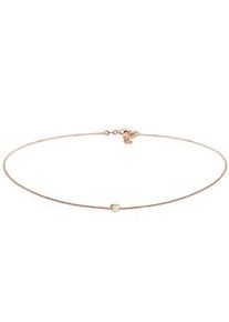 Collier Elli "Choker Herz Liebe 925 Silber" Halsketten Gr. 38, Silber 925 (Sterlingsilber), L: 38cm, rosegold Damen