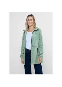 Trenchcoat Cecil Gr. XXL (46), grün (breezy mint) Damen Mäntel mit Kapuze