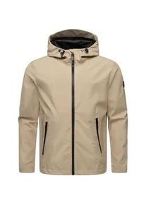 Softshelljacke Ragwear "Shellwie" Gr. M (50), beige (sand) Herren Jacken Wasserdichte Übergangsjacke mit Kapuze